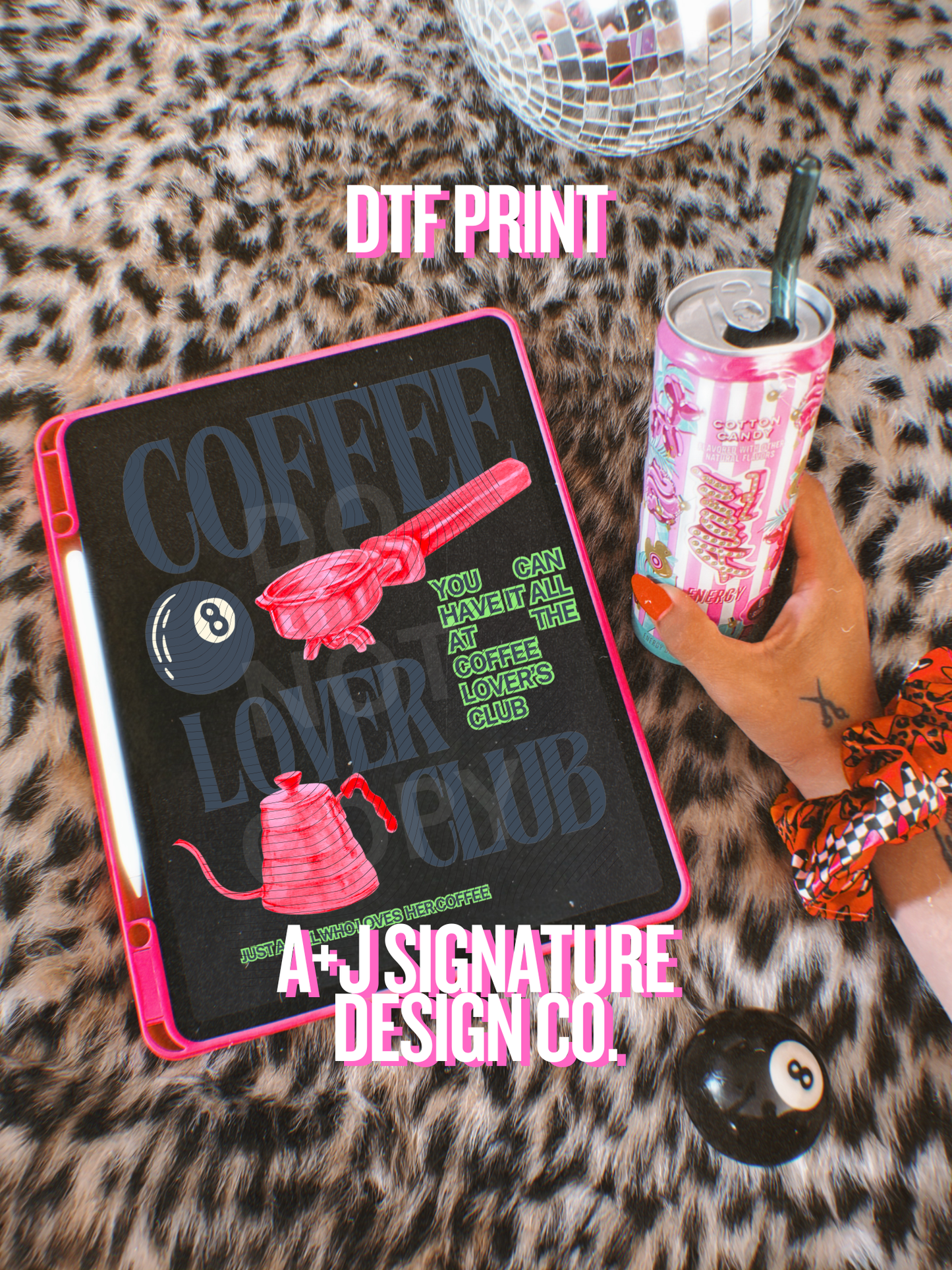 Coffee Lover Club DTF Transfer