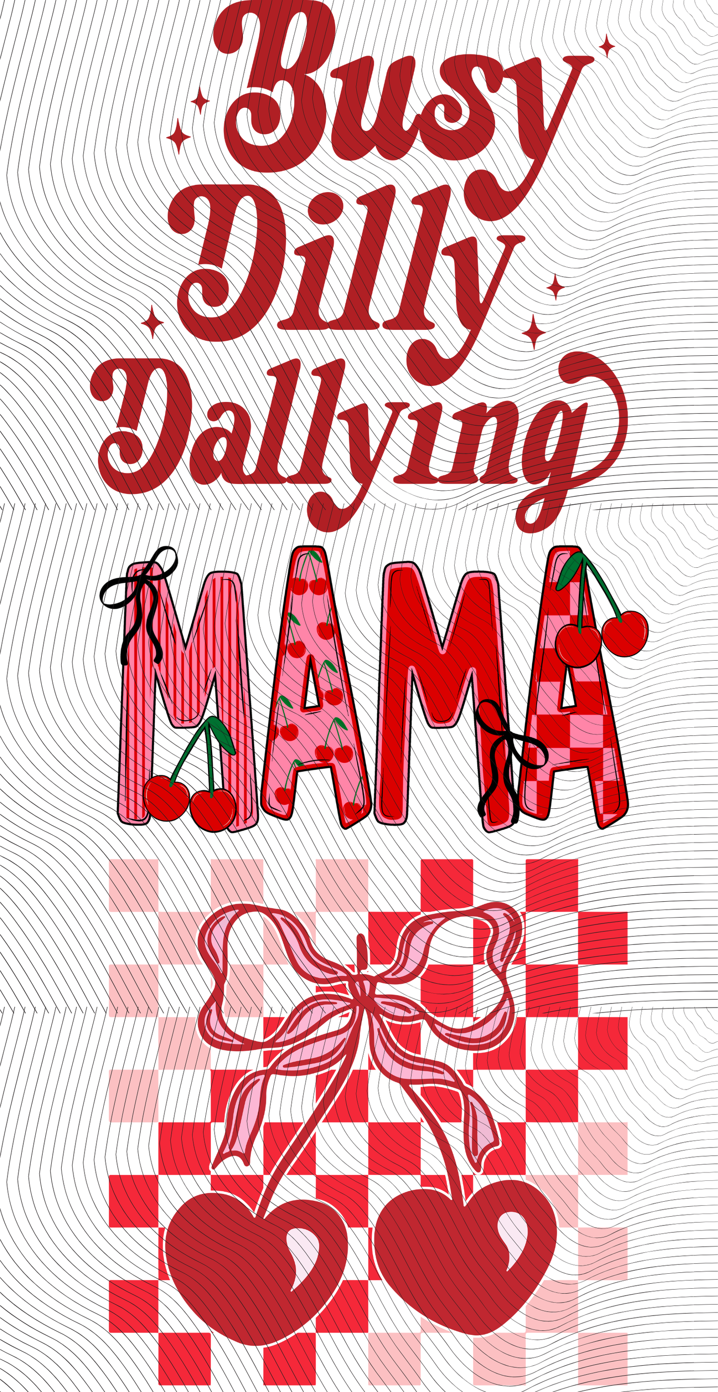 Cherry Red Mini Gang Sheet