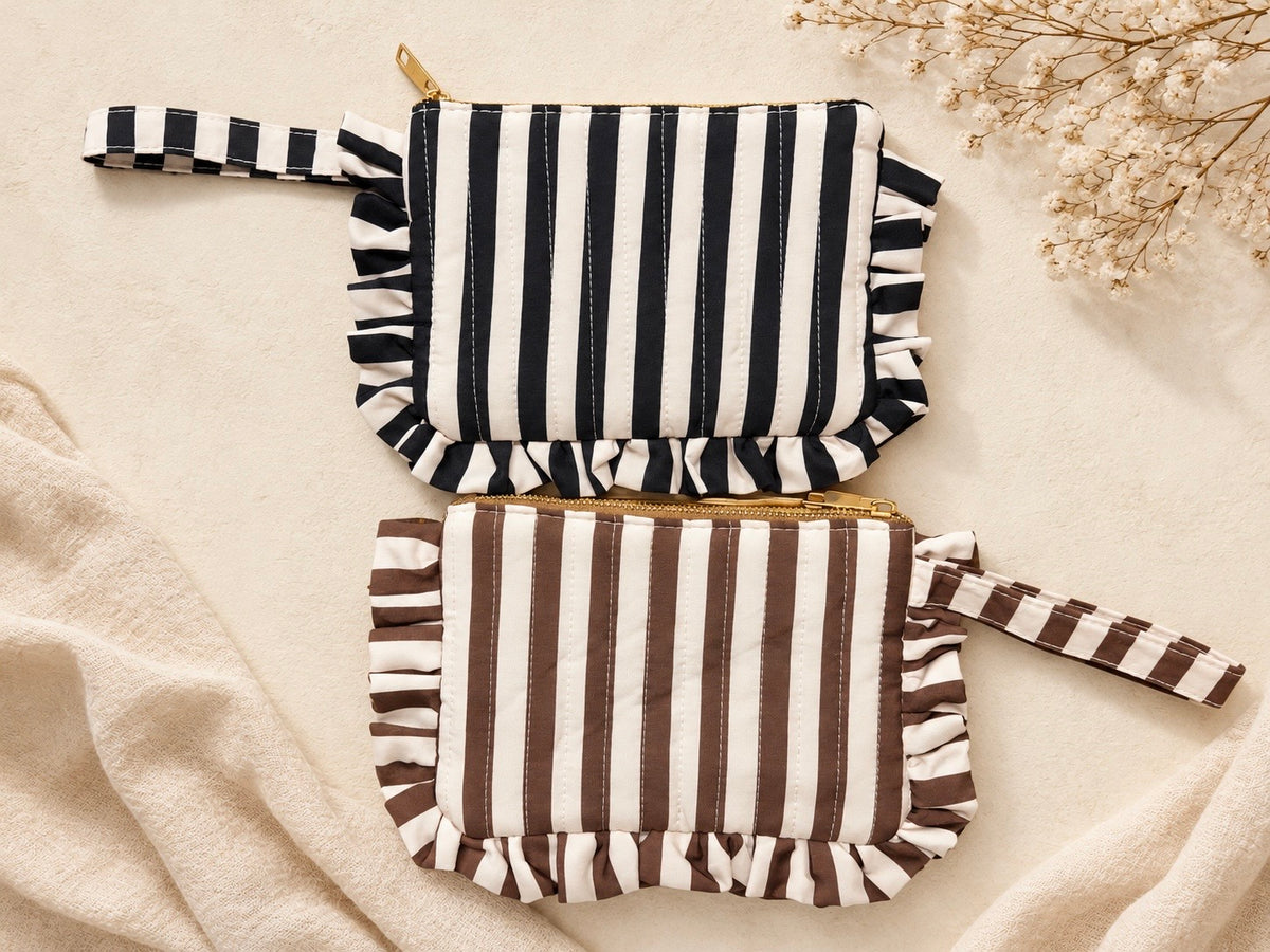 Stripe Zip Pouch