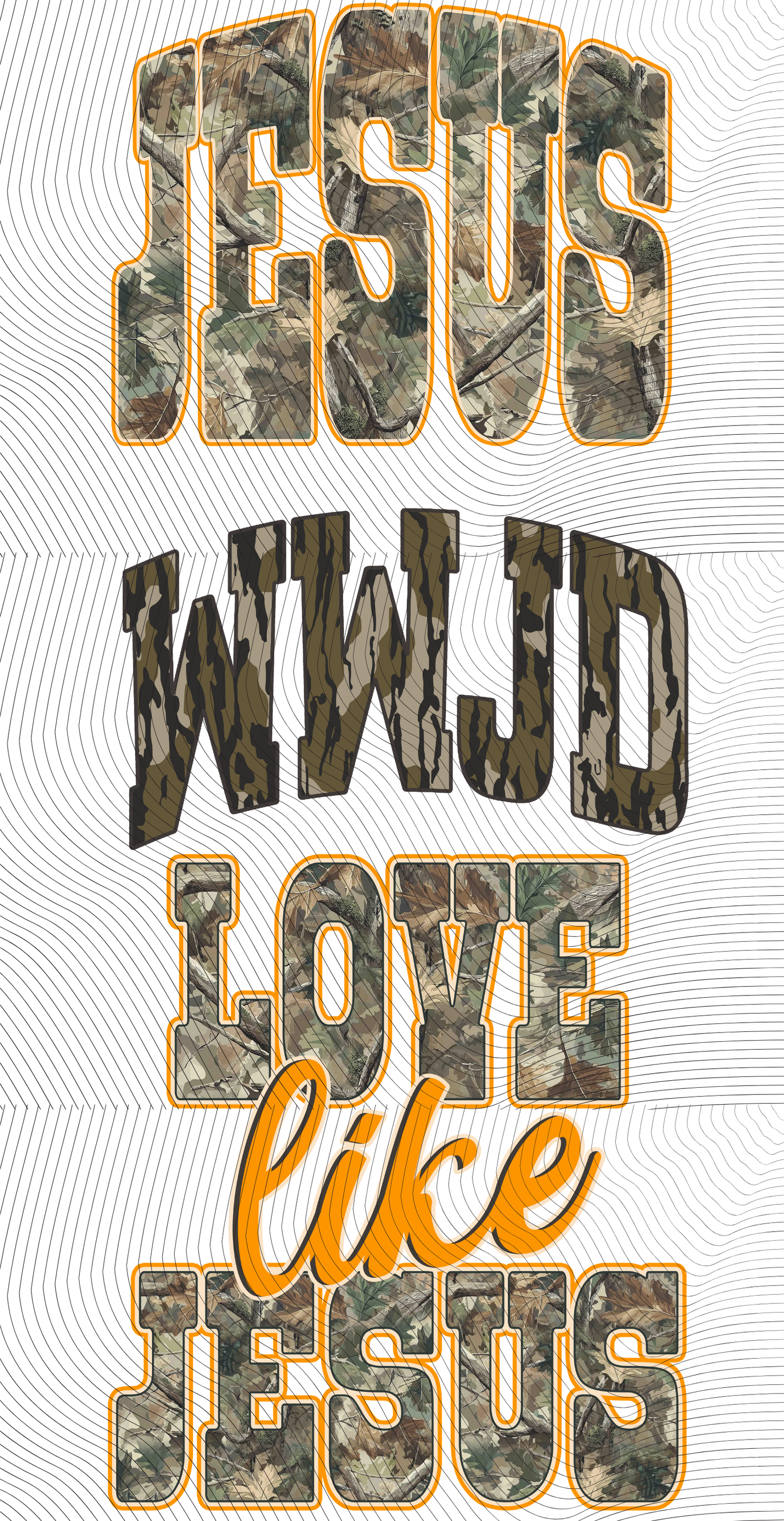 Camo Jesus Mini Gang Sheet