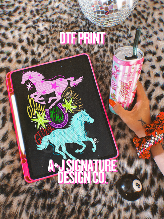 Pretty Ponies DTF Transfer