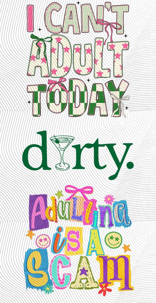 Pink & Green Mini Gang Sheet