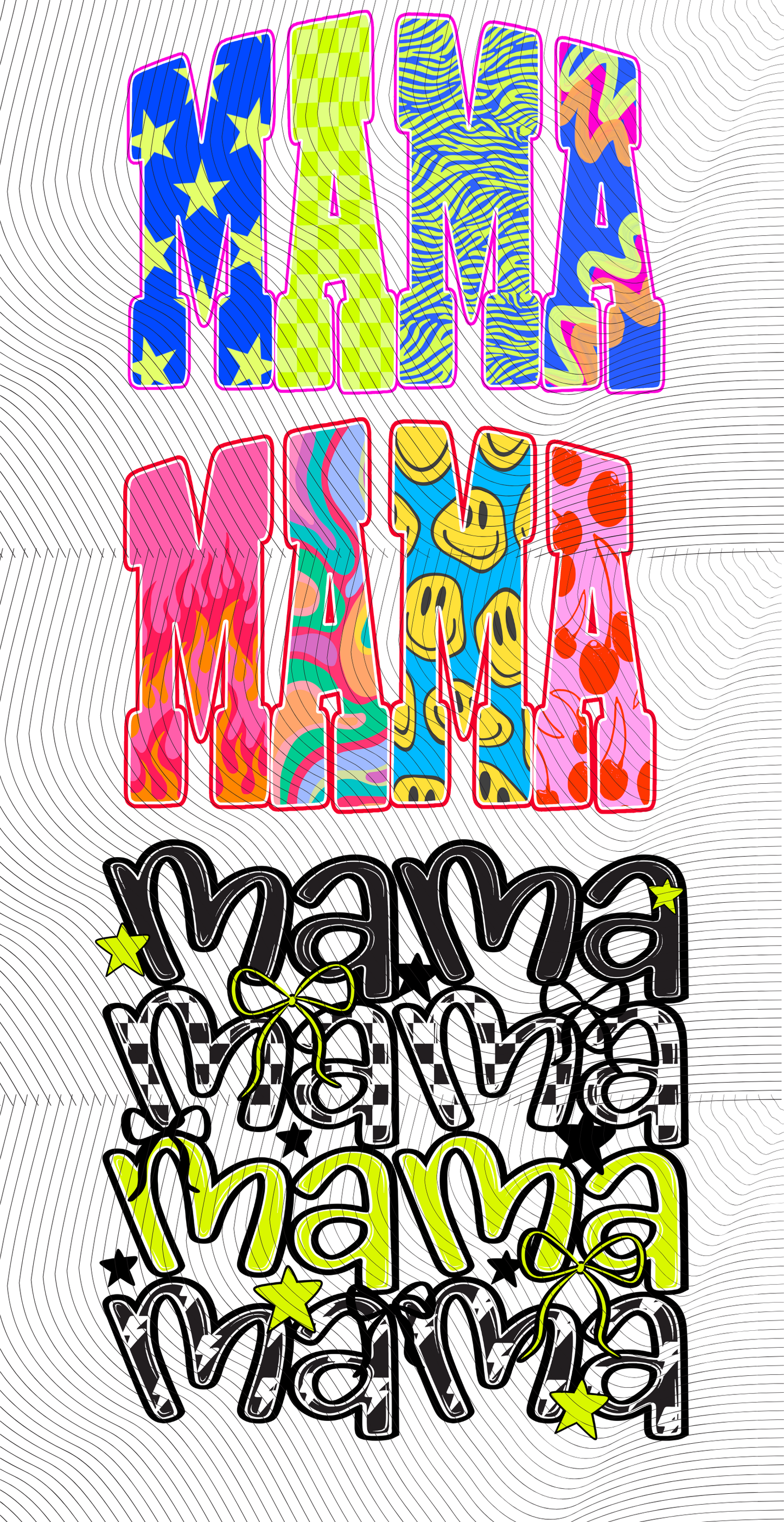 Groovy Mama Mini Gang Sheet