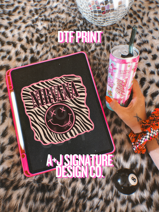 Zebra Band DTF Transfer