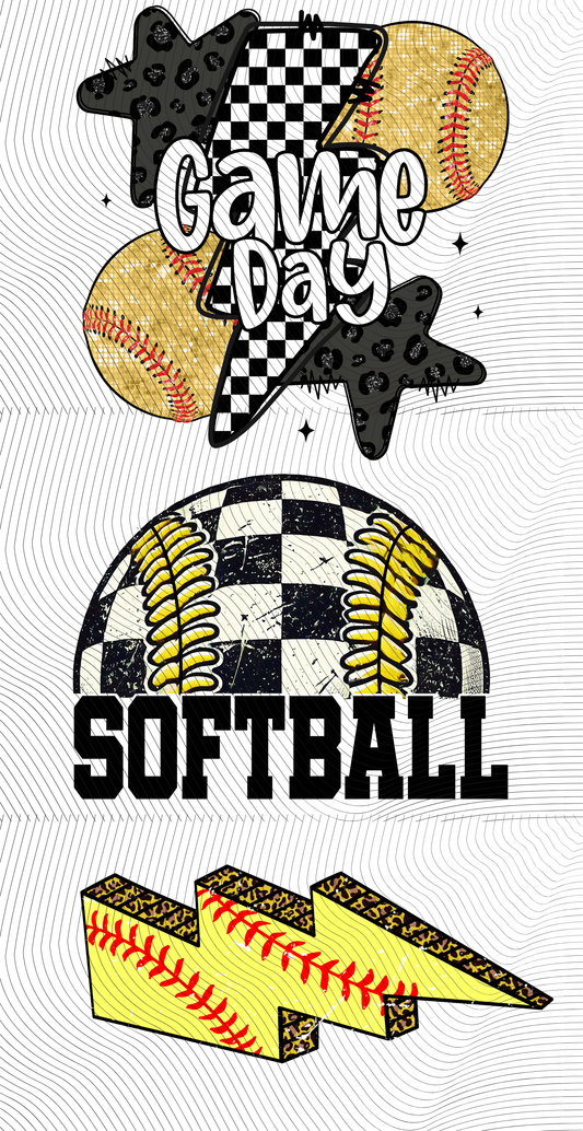 Softball Mini Gang Sheet