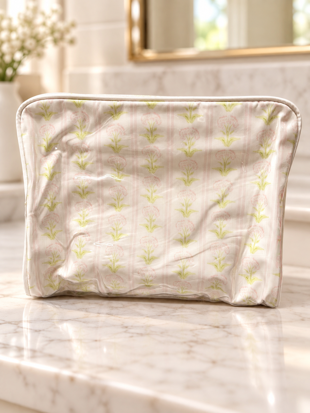 Floral Cosmetic Bag